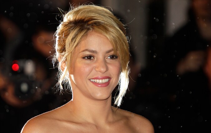 De Colombiaanse zangeres Shakira.