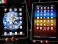 Een iPad van Apple en een Galaxy Tab 10.1 van Samsung.