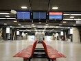 Een verlaten Brussel-Zuid.