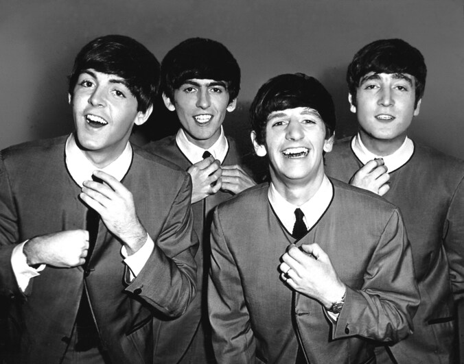 De nog erg jonge Beatles in 1963.