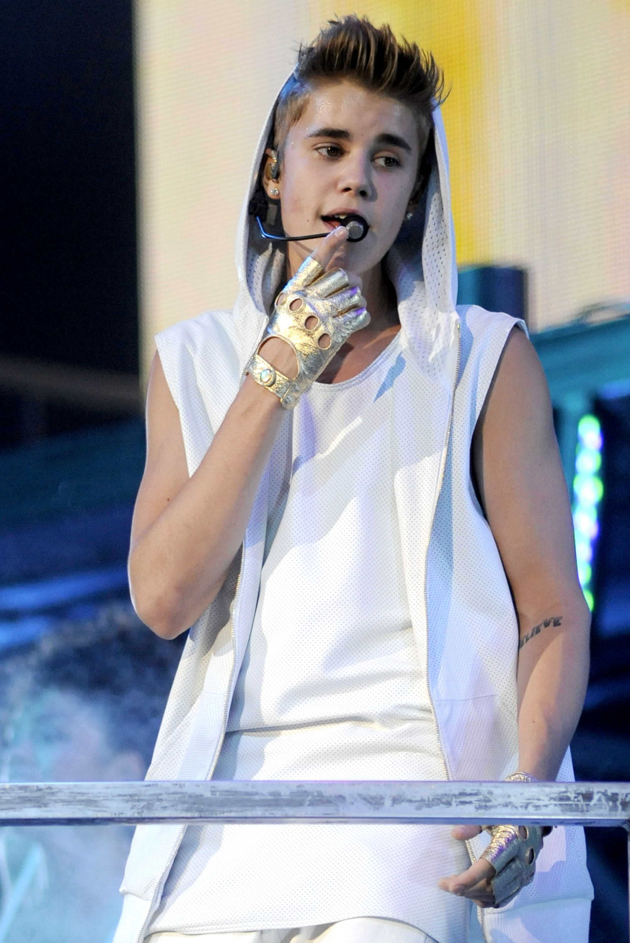 De Canadese zanger Justin Bieber.