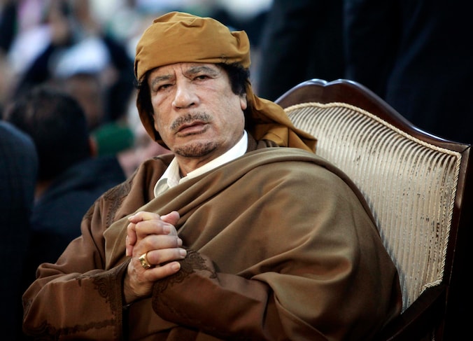 Mouammar Kadhafi.