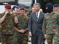 Minister van Defensie De Crem (CD&amp;V) op bezoek bij het leger..