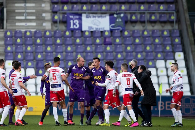 Frustraties bij Moeskroen nadat het de late gelijkmaker moest slikken in Beerschot.