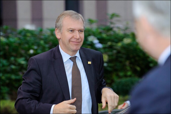 Premier Yves Leterme op de EU-top.