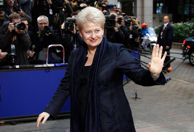 Dalia Grybauskaite, president van Litouwen.