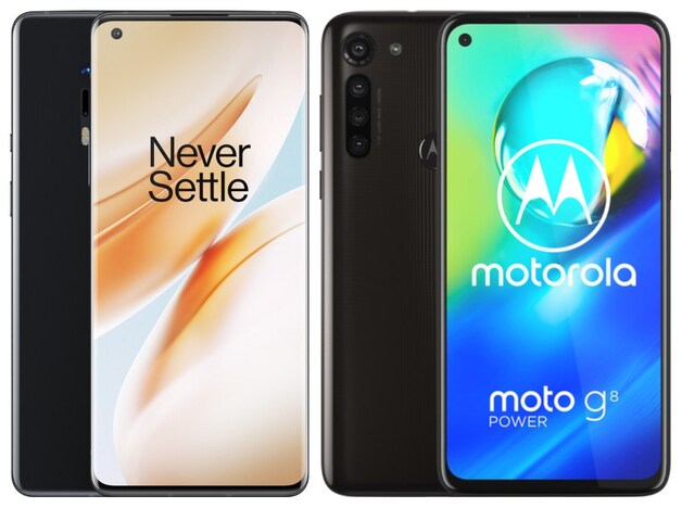 OnePlus 8 Pro en Moto G8 Power