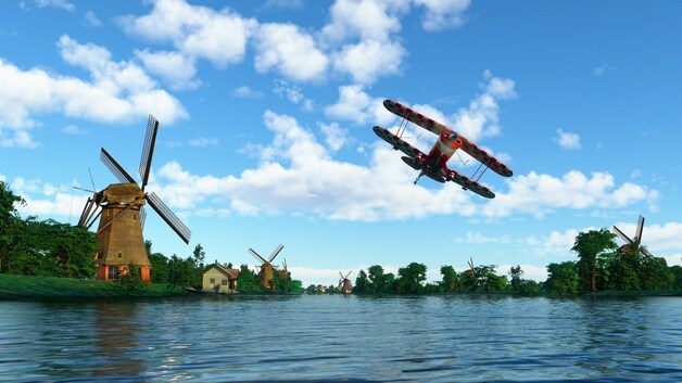 Microsoft maakte ook een wat gedetailleerder model van Nederland. "Iedere windmolen in de game staat er ook in het echt."