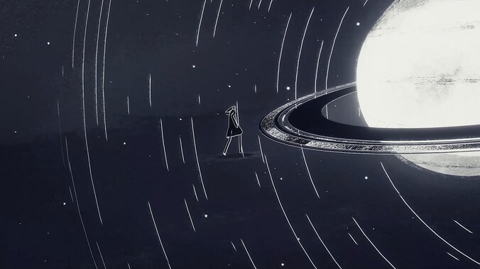 Ondanks zijn ingetogen graphics brengt 'Genesis Noir' je in kosmische taferelen.