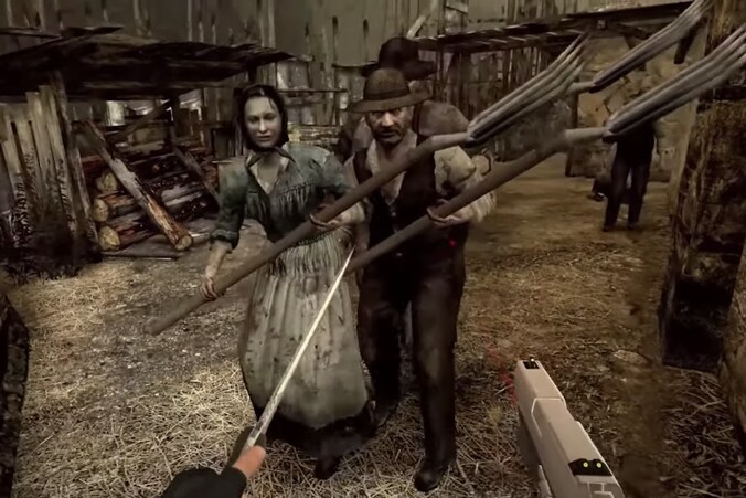 In vr komen die bezeten 'Ganado'-boeren uit 'Resident Evil 4' je nog dichter op de huid dan destijds op de console.