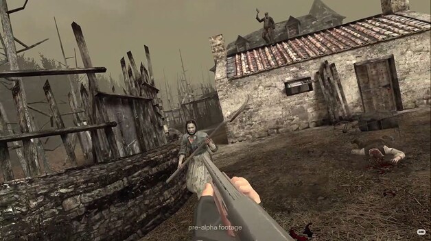Het perspectief van 'Resident Evil 4 VR' ging natuurlijk naar 'first person'.