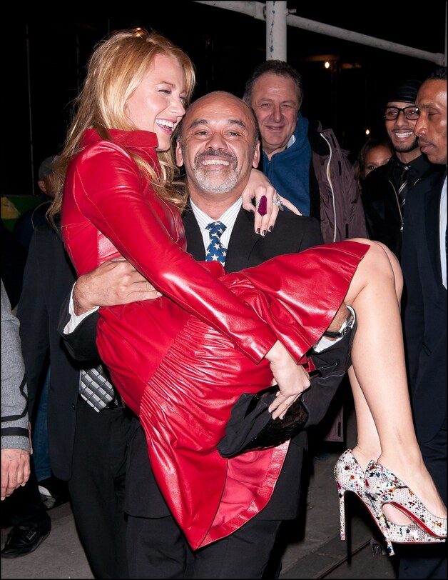 Louboutin met één van zijn grootste fans: Blake Lively