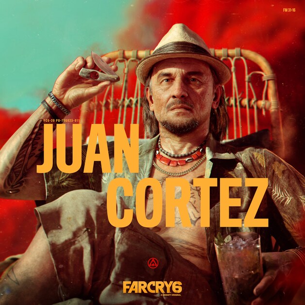 Juan Cortez, guerrilla-veteraan en mentor van je hoofdpersonage.