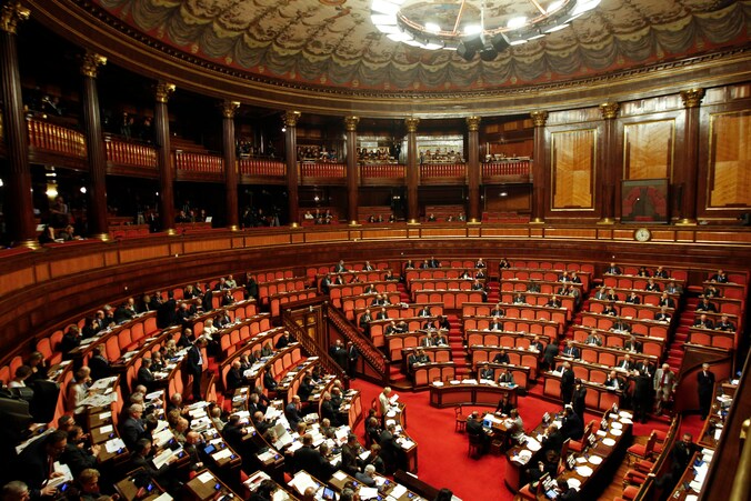 De Italiaanse Senaat in Rome.