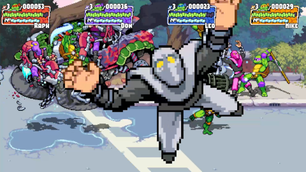 Dankzij de krachtigere gamehardware van vandaag zijn er ook veel blitsere effecten mogelijk in 'Shredder's Revenge'.