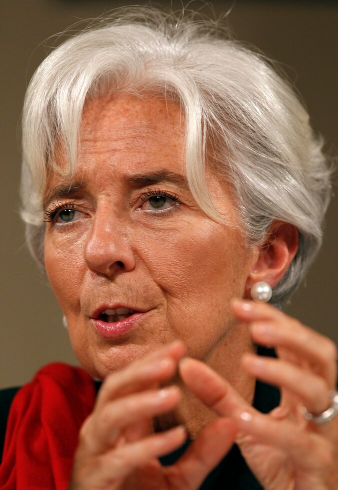 Directeur van het IMF Christine Lagarde.