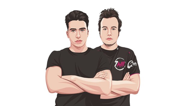 Flif, de jungler van ION SQUAD en S1D, de support van Team 7AM.