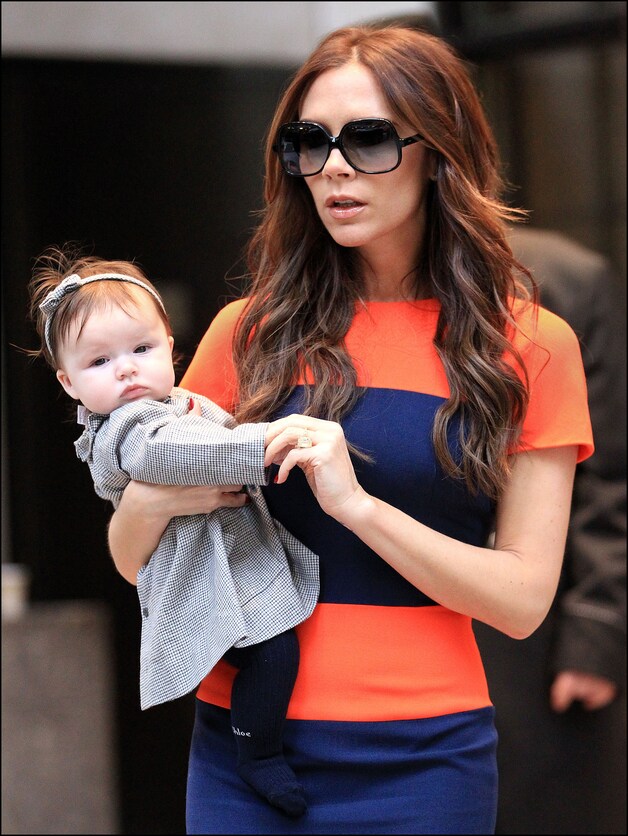 Victoria Beckham en haar stijlvolle dochter Harper Seven