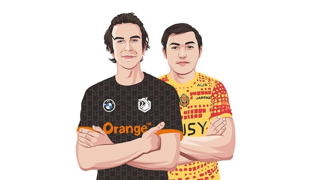 Midlaners Zhii van Sector One en Mikke van KV Mechelen Esports.