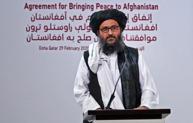 Medeoprichter van de taliban, Mullah Abdul Ghani Baradar. 
