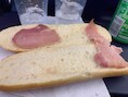 Aimee trok grote ogen toen ze dit broodje voorgeschoteld kreeg.