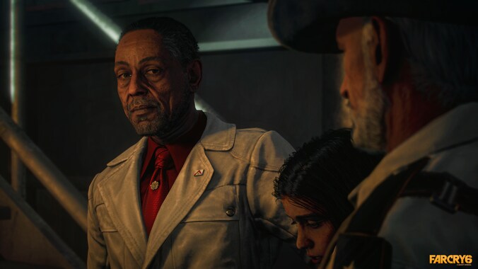 Anton Castillo (Giancarlo Esposito, bekend van onder meer 'Breaking Bad') en diens zoon Diego (midden).
