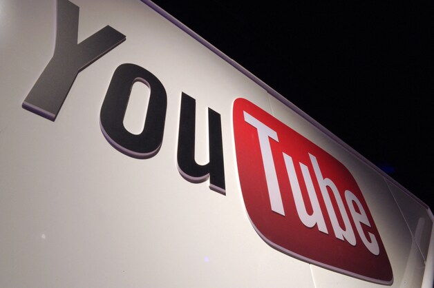 Het logo van YouTube.