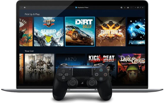 PlayStation Now kun je ook op een pc spelen. Het hoeft niet eens een krachtige te zijn, want de games worden in de cloud gespeeld.