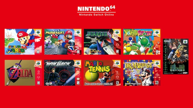 Een deel van het aanbod zijn Nintendo64-klassiekers.
