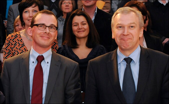 Wouter Beke en Yves leterme in december 2011.