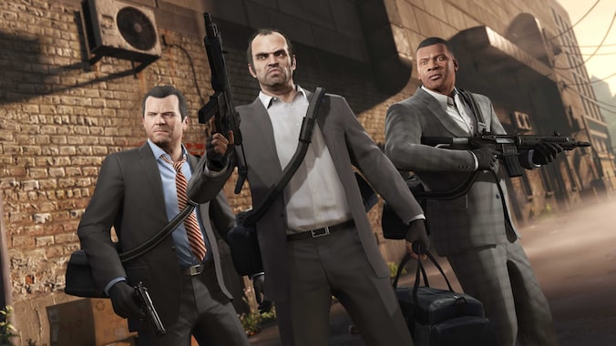 Michael, Trevor en Franklin, de onsterfelijke antihelden van 'Grand Theft Auto V'.