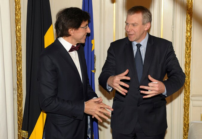 Elio Di Rupo en Yves Leterme.