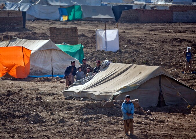 Een vluchtelingenkamp in de regio Khost (archief).