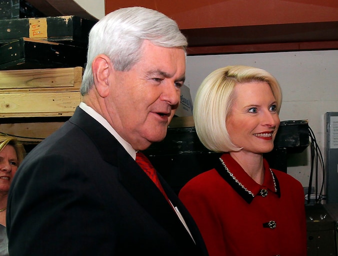 Newt Gingrich en zijn echtgenote Callista.