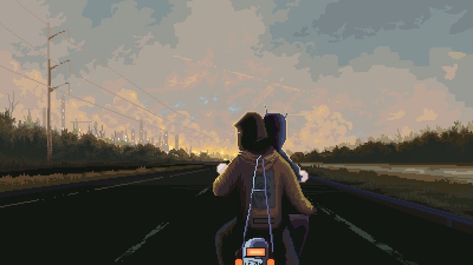 De pixelgraphics in 'Norco' zijn messcherp, maar de makers gaven ze ook een vaalbruine kleur mee.