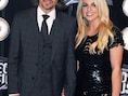 Britney Spears met haar agent en verloofde Jason Trawick.