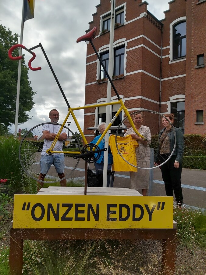 Kunstwerk als hommage aan Bornemse wielerheld Eddy Pauwels: “Won vier ...