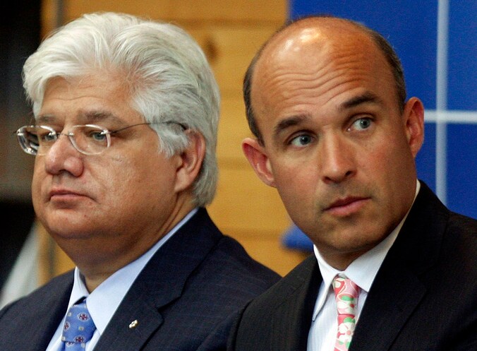 Mike Lazaridis en Jim Balsillie.