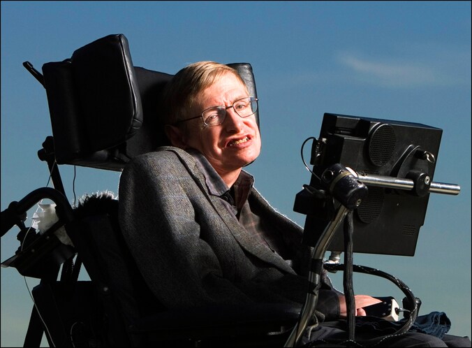 De Britse wetenschappers Stephen Hawking.