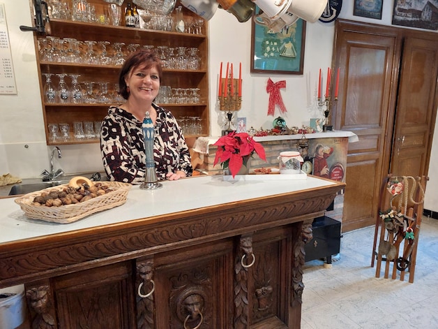 Annemie De Leyn in Turkeyenhof. Ze is voorzitter van heemkring Ter Cuere.