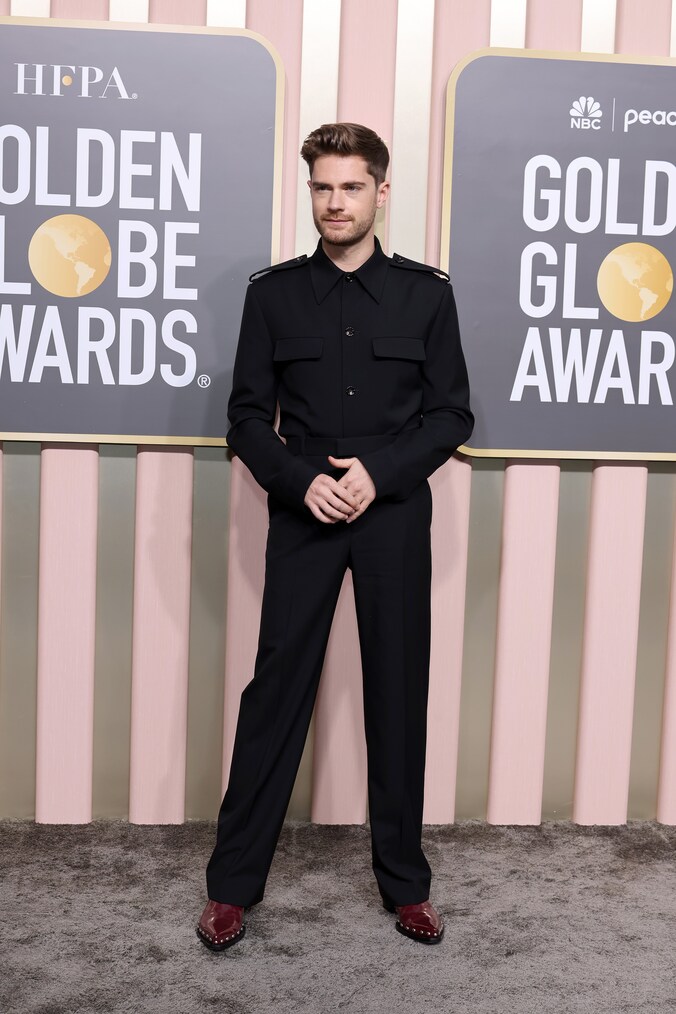 Lukas Dhont bij de Golden Globes.