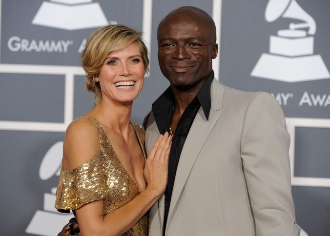Heidi Klum en Seal in januari 2012.