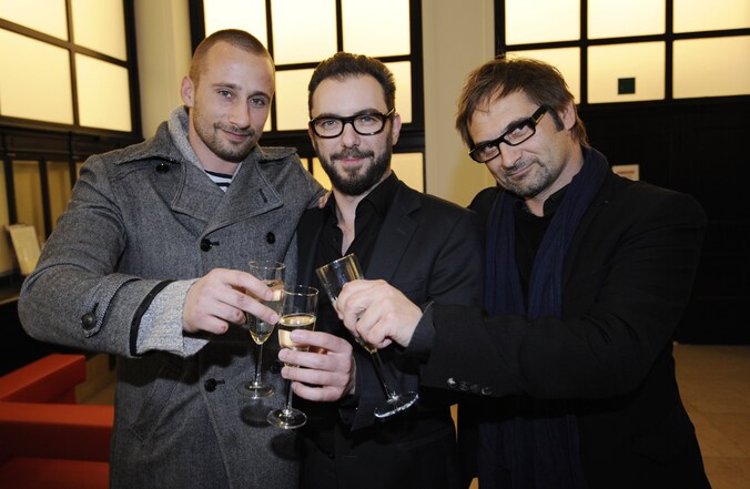 Acteur Matthias Schoenaerts, regisseur Michael R. Roskam en producent Bart Van Langendonck klinken op de Oscarnominatie.
