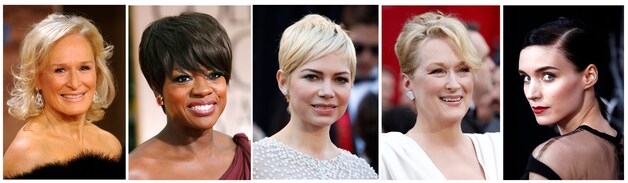 De genomineerden voor beste actrice. Zij staan het meest in de spotlights.