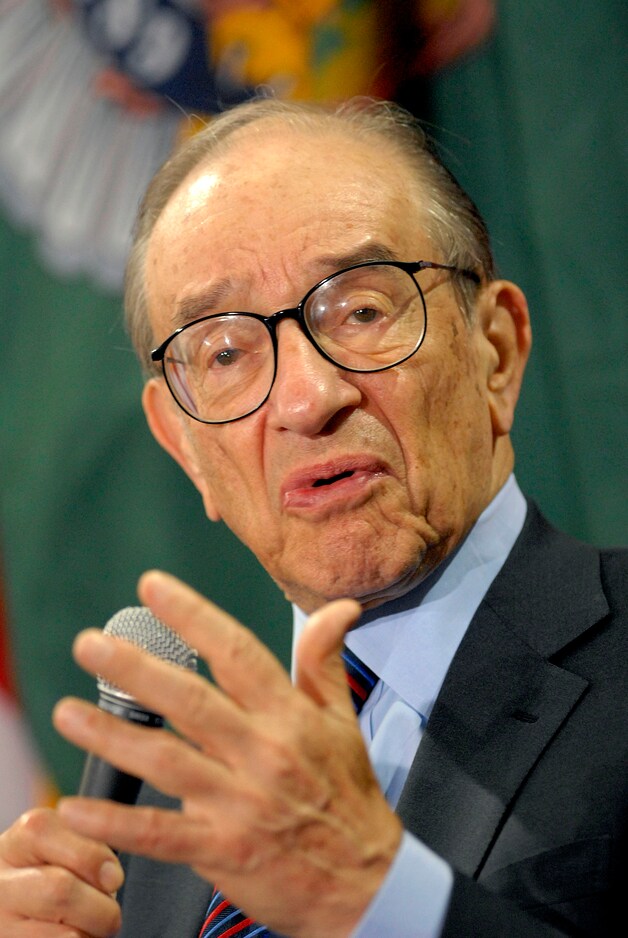 Alan Greenspan leidde de Federal Reserve van 1987 tot 2006.