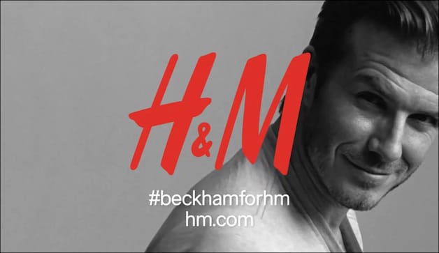 David Beckham voor H&M.