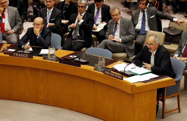 Syrische ambassadeur Bashar al-Jaafari.