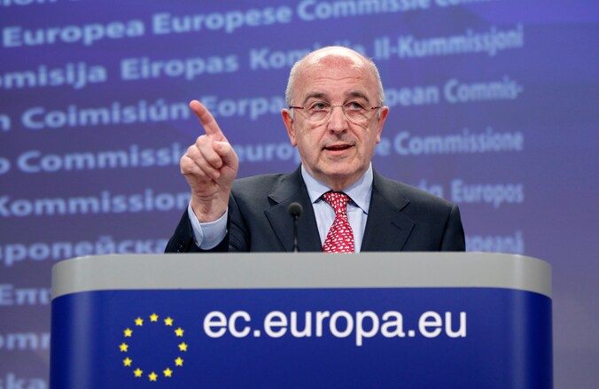 Europees Commissaris voor Mededinging Joaquín Almunia.
