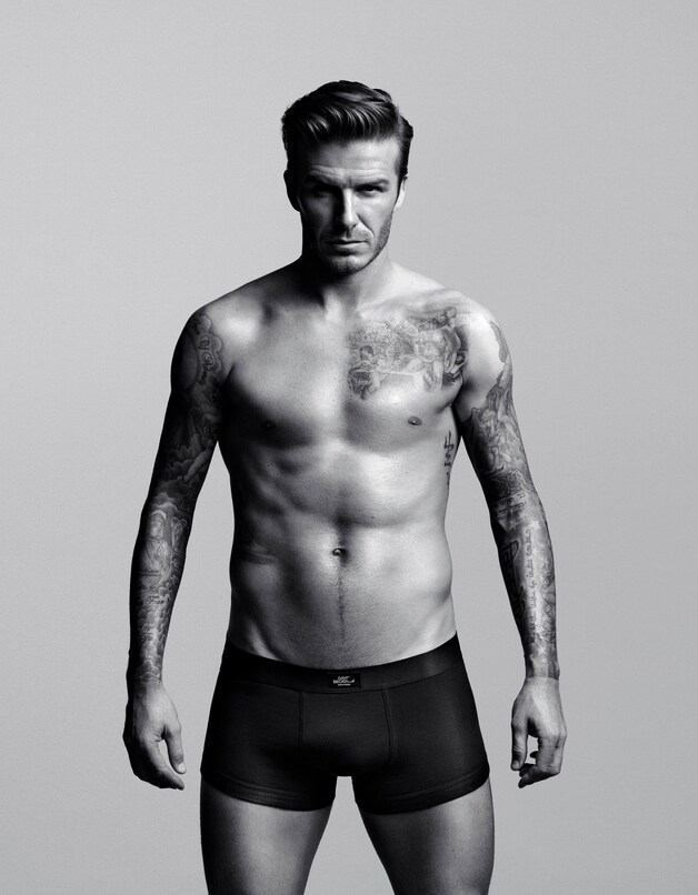 Eén van de strakke onderbroeken van David Beckham