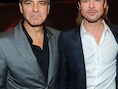 George Clooney en Brad Pitt in 2012 bij de Oscaruitreiking.